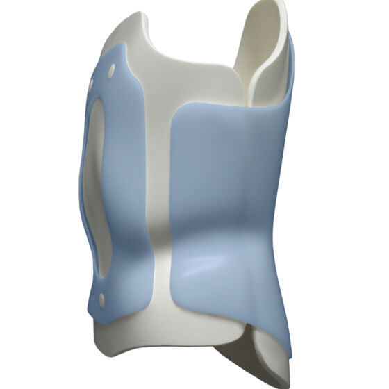 Anterior into posterior trim foam