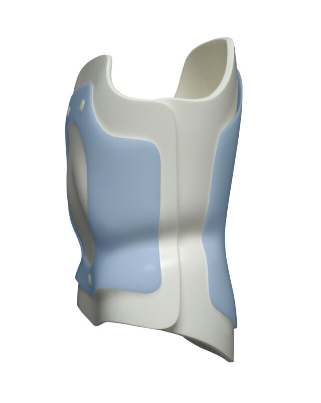 Anterior over posterior foam overlapping foam