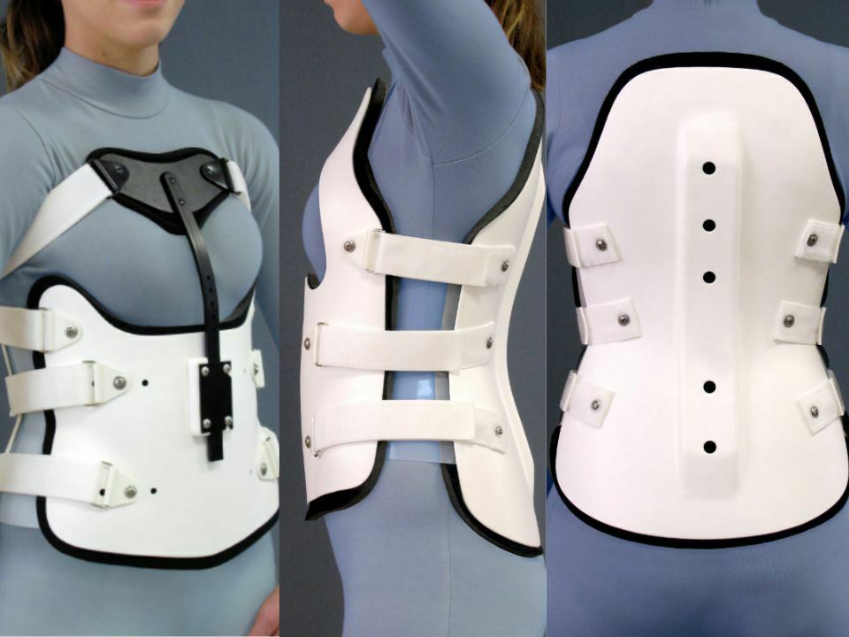 ) Spinal Technologies S.T.O.P I clamshell brace, preowned, female small  31-34