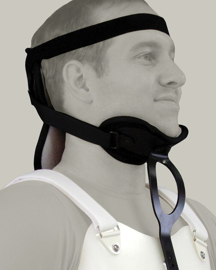 Cervical extension with head strap