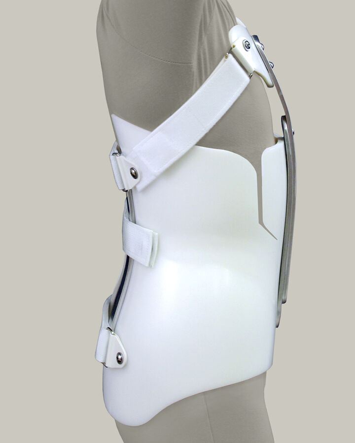 Kyphosis Orthosis with Channels- Right Lateral View