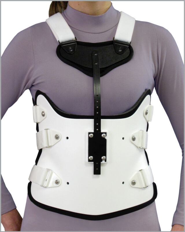 S.T.O.P. 4 - Anterior View with Sternal Shield and shoulder straps- Female