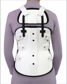 S.T.O.P. 4 - Posterior View with Sternal Shield and shoulder straps- Female