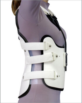 S.T.O.P. 4 - Lateral View with Sternal Shield and shoulder straps- Female
