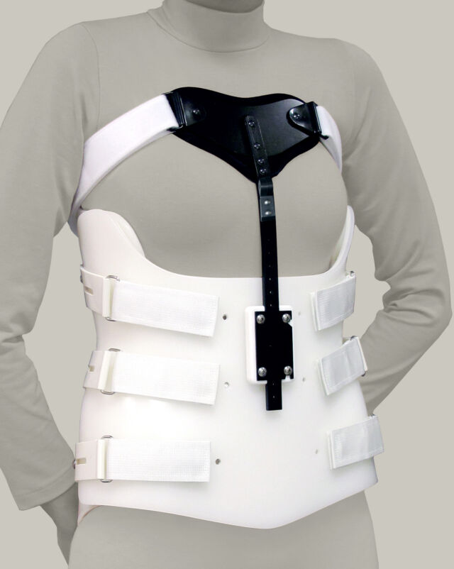 TLSO Bivalve with Sternal Shield and Axilla Straps